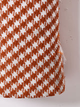 70's 千鳥格子柄ワンピース