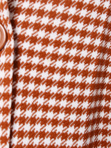 70's 千鳥格子柄ワンピース