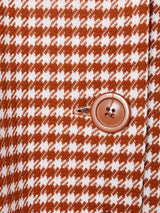 70's 千鳥格子柄ワンピース