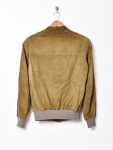 ヌバックレザー ブルゾン