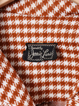 70's 千鳥格子柄ワンピース