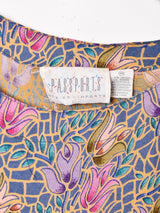 花柄 長袖ワンピース