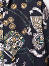 【2色展開】Emerald Motel 総柄 長袖シャツ