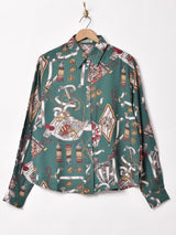 【2色展開】Emerald Motel 総柄 長袖シャツ