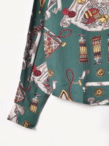 【2色展開】Emerald Motel 総柄 長袖シャツ