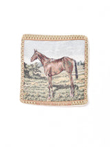 ホース ゴブランクッションカバー