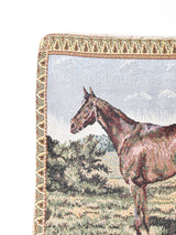 ホース ゴブランクッションカバー