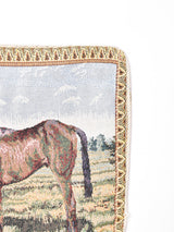 ホース ゴブランクッションカバー