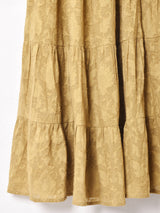 【3色展開】Emerald Motel 織り柄 ティアードスカート