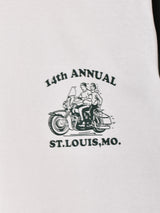 【2色展開】 プリント ベースボールTシャツ 【MOTOR CYCLE】