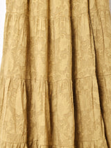 【3色展開】Emerald Motel 織り柄 ティアードスカート