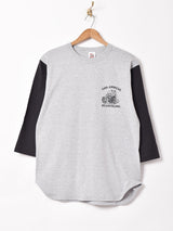 【2色展開】 プリント ベースボールTシャツ 【MOTOR CYCLE】