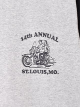 【2色展開】 プリント ベースボールTシャツ 【MOTOR CYCLE】