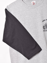 【2色展開】 プリント ベースボールTシャツ 【MOTOR CYCLE】