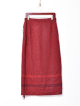 PENDLETON チェック柄 フリンジ ロングタイトスカート