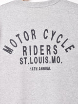 【2色展開】 プリント ベースボールTシャツ 【MOTOR CYCLE】