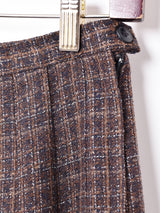 ウール プリーツミニスカート