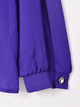 ラメデザイン 長袖 シースルーブラウス