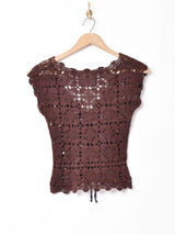 クロシェ ニットトップス