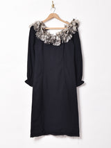 デザイン 長袖 ミニワンピース