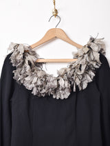 デザイン 長袖 ミニワンピース