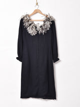 デザイン 長袖 ミニワンピース