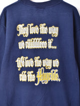 両面プリント スウェットシャツ