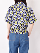 Emerald Motel ドット柄 半袖 開襟シャツ