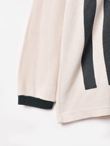 プリント リブ ロングスリーブTシャツ