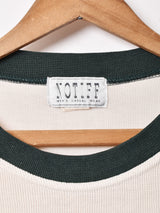 プリント リブ ロングスリーブTシャツ