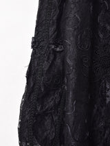 ビーズ装飾 ビッグカラー レースワンピース