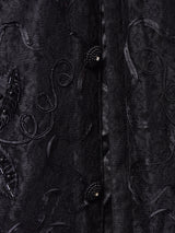 ビーズ装飾 ビッグカラー レースワンピース