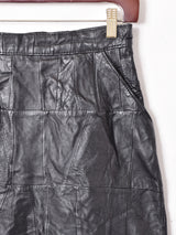 パッチワーク レザータイトスカート