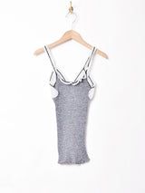 後染め クロシェレースカップ キャミソール