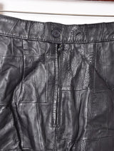 パッチワーク レザータイトスカート