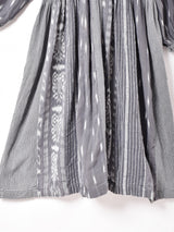 長袖 織柄  ワンピース