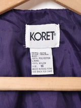 織り柄 ベロア切り替えベスト