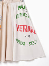 Emerald Motel パッケージ柄 フレアスカート