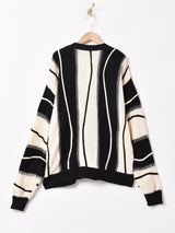 アメリカ製 ストライプカーディガン