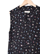 Emerald Motel 花柄 チャイナボタン スリーブレスワンピース