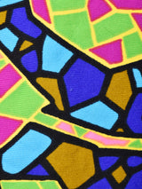 70's   切り替えデザイン ノーカラー ワンピース