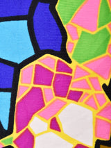 70's   切り替えデザイン ノーカラー ワンピース