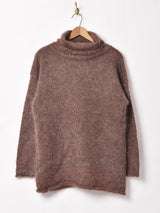 タートルネック モヘアセーター