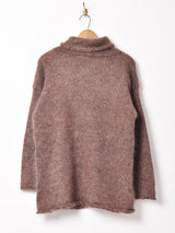 タートルネック モヘアセーター