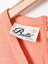 ボタンデザイン 長袖ワンピース