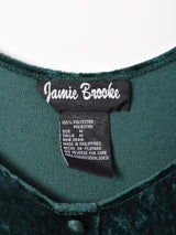 長袖 ベロアワンピース