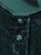 長袖 ベロアワンピース