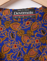 フランス製 総柄オープンカラーシャツ