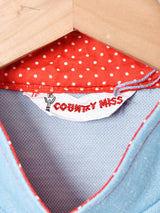 アメリカ製 70's 2ポケット ジップアップ 長袖ワンピース