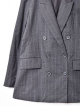 ストライプ ダブルジャケット